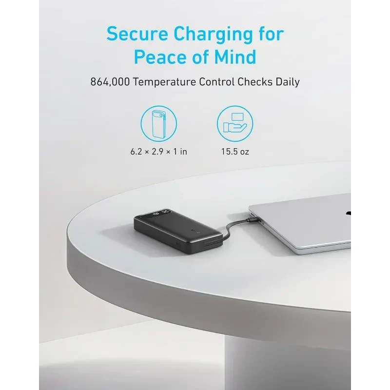 Anker PowerBank 20000Mah 87W USB-C, Color - Black - Image 4