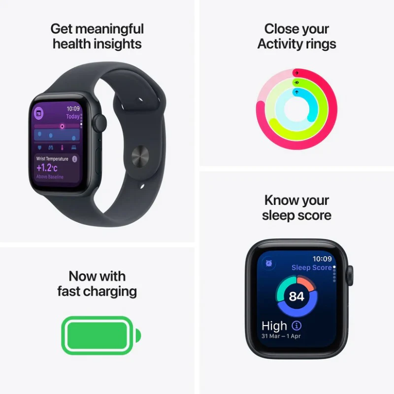 Apple Watch SE 3, Midnight Black, 44MM - Brand New - Image 3