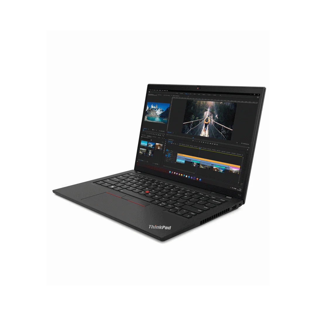 Lenovo ThinkPad T14 - Core i5 10th Gen, 14 inch screen, Windows 11 pro, Intel HD Graphics, Color - Black - Image 4
