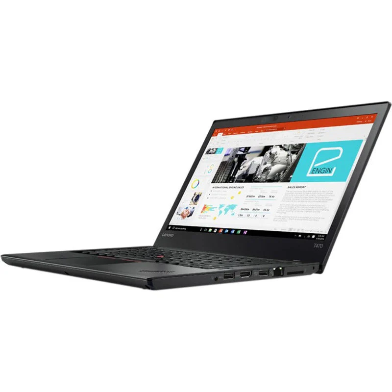 Lenovo ThinkPad T470 - Core i5 6th Gen, 14 inch screen, Windows 10 Pro, Color - Black - Image 2