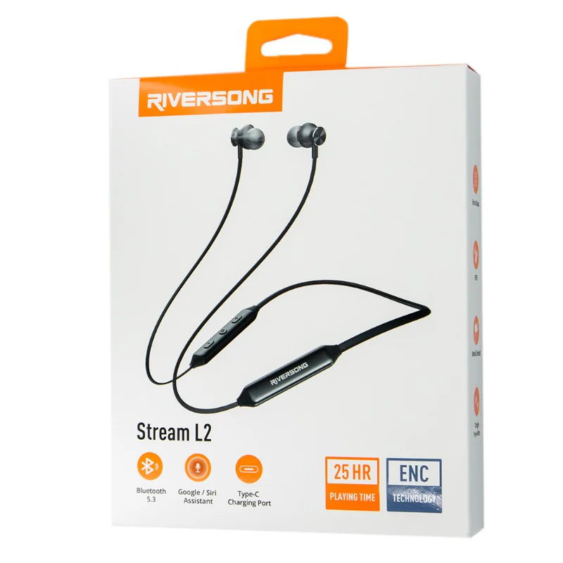 Riversong Stream L2 BT NeckBand - Black - Image 5