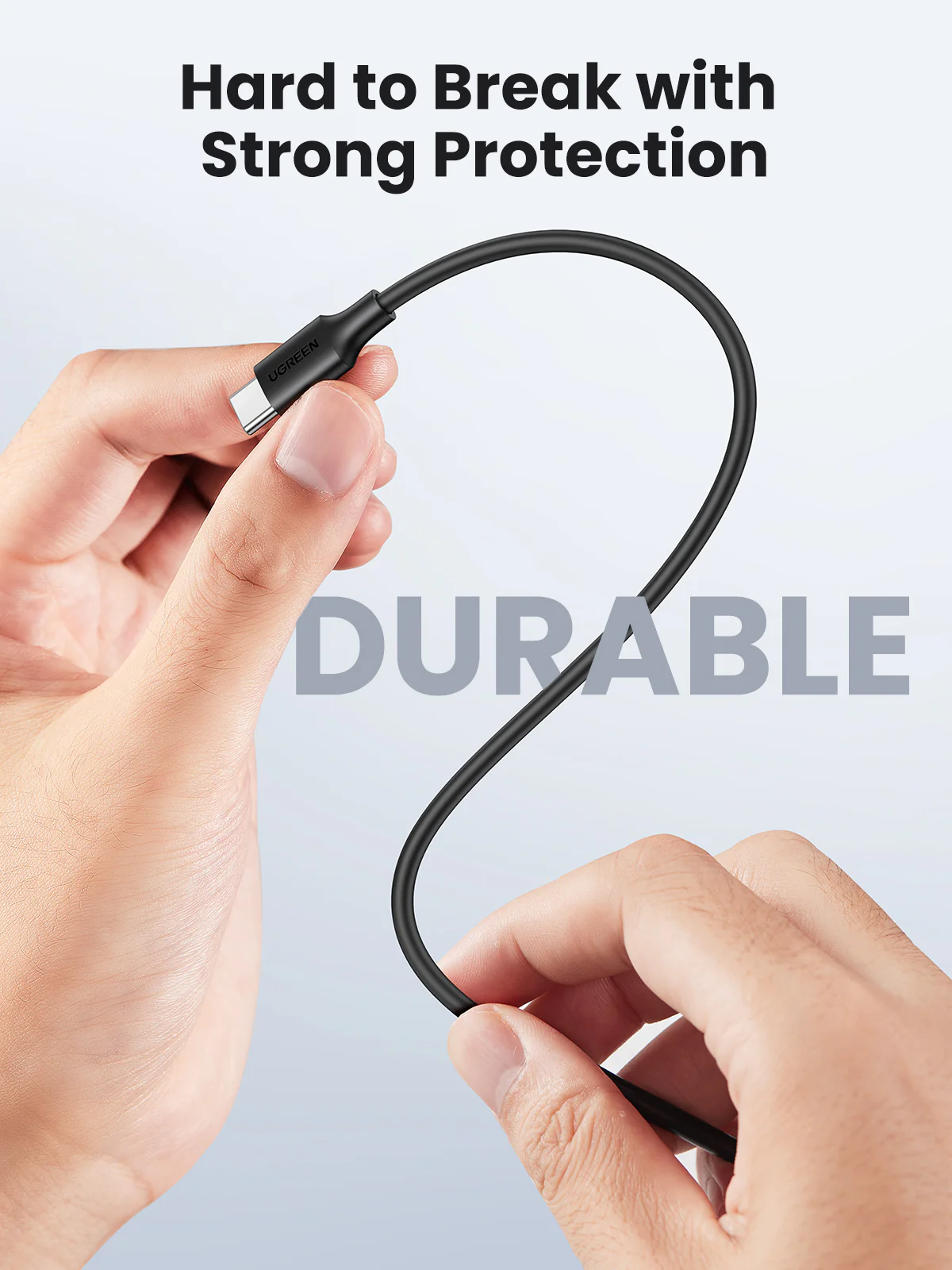 UGreen USB-C TO USB-C Cable 1m-black - Image 8